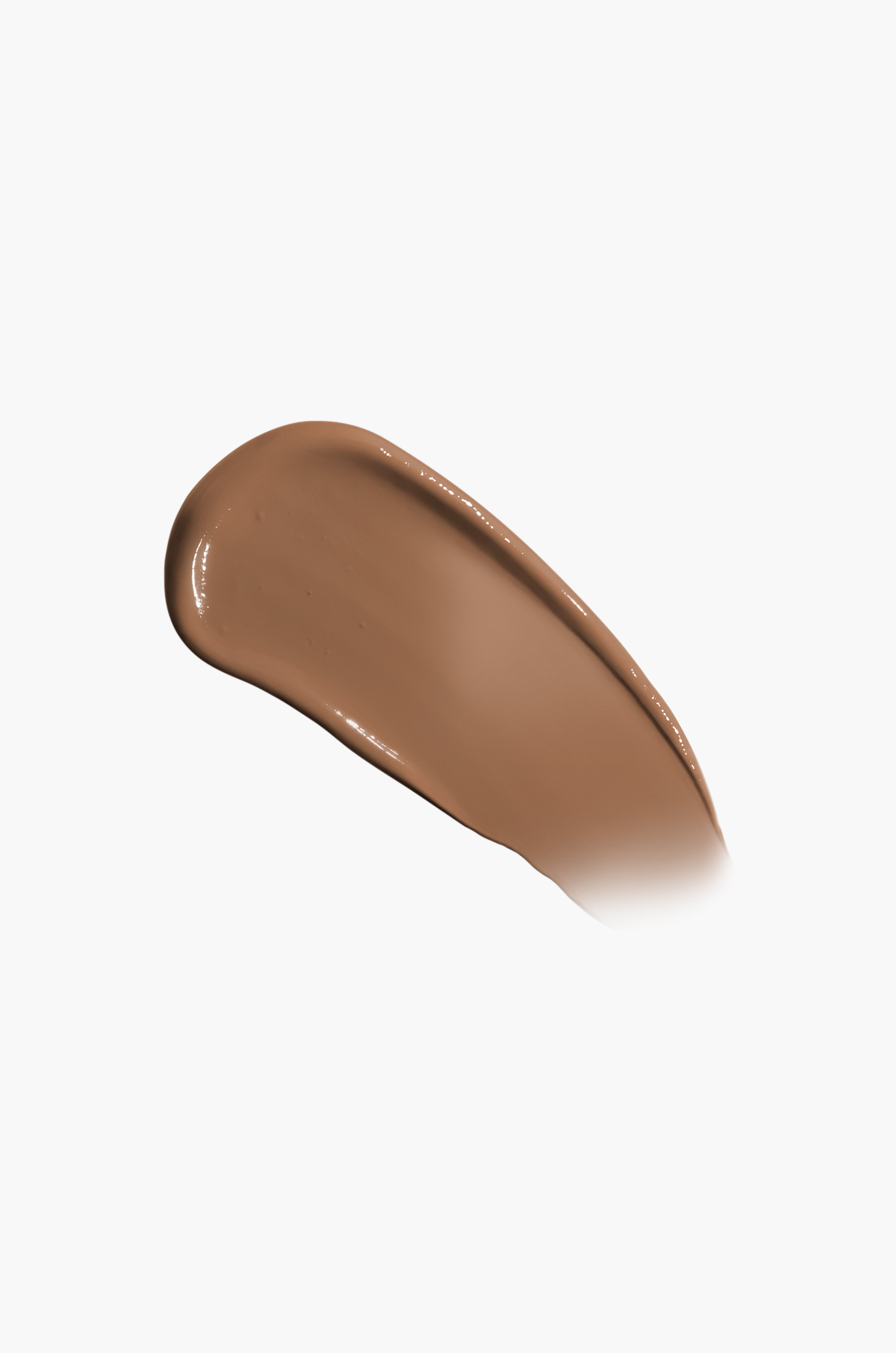 Brown makeup swatch on a white background
