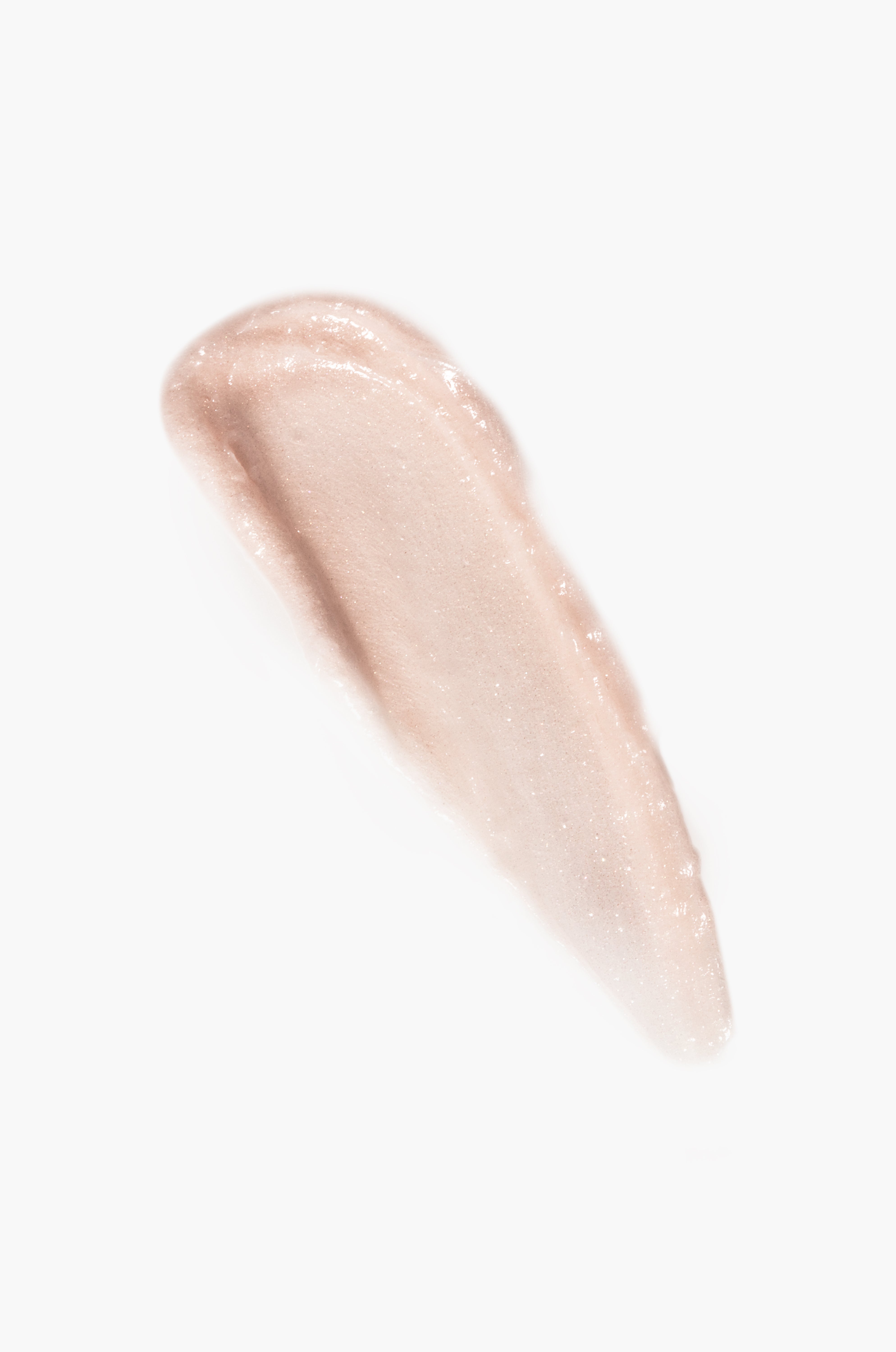 Beige cosmetic product swatch on a white background
