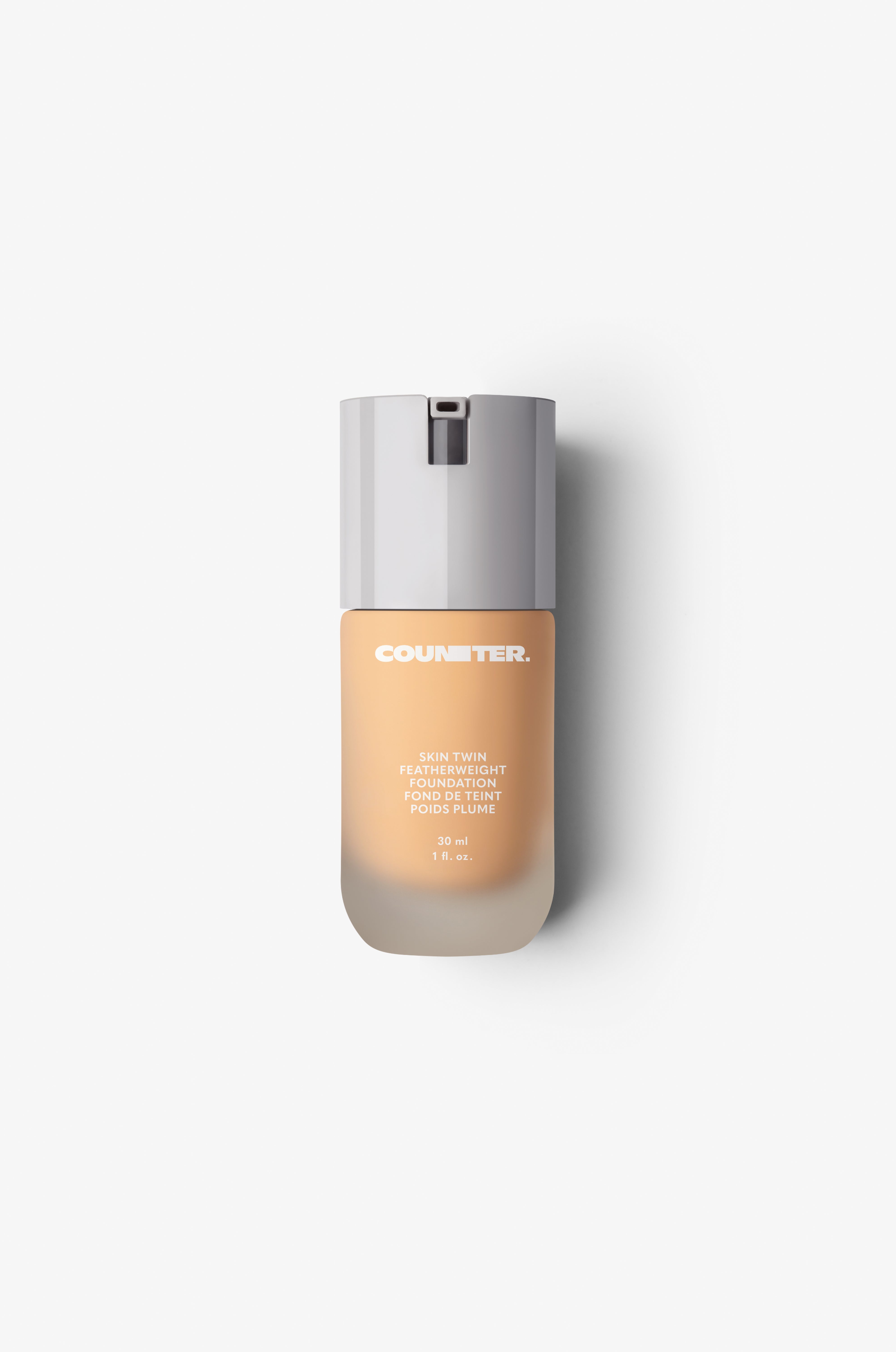 Displays the glass bottle and white lid with foundation shade 240.