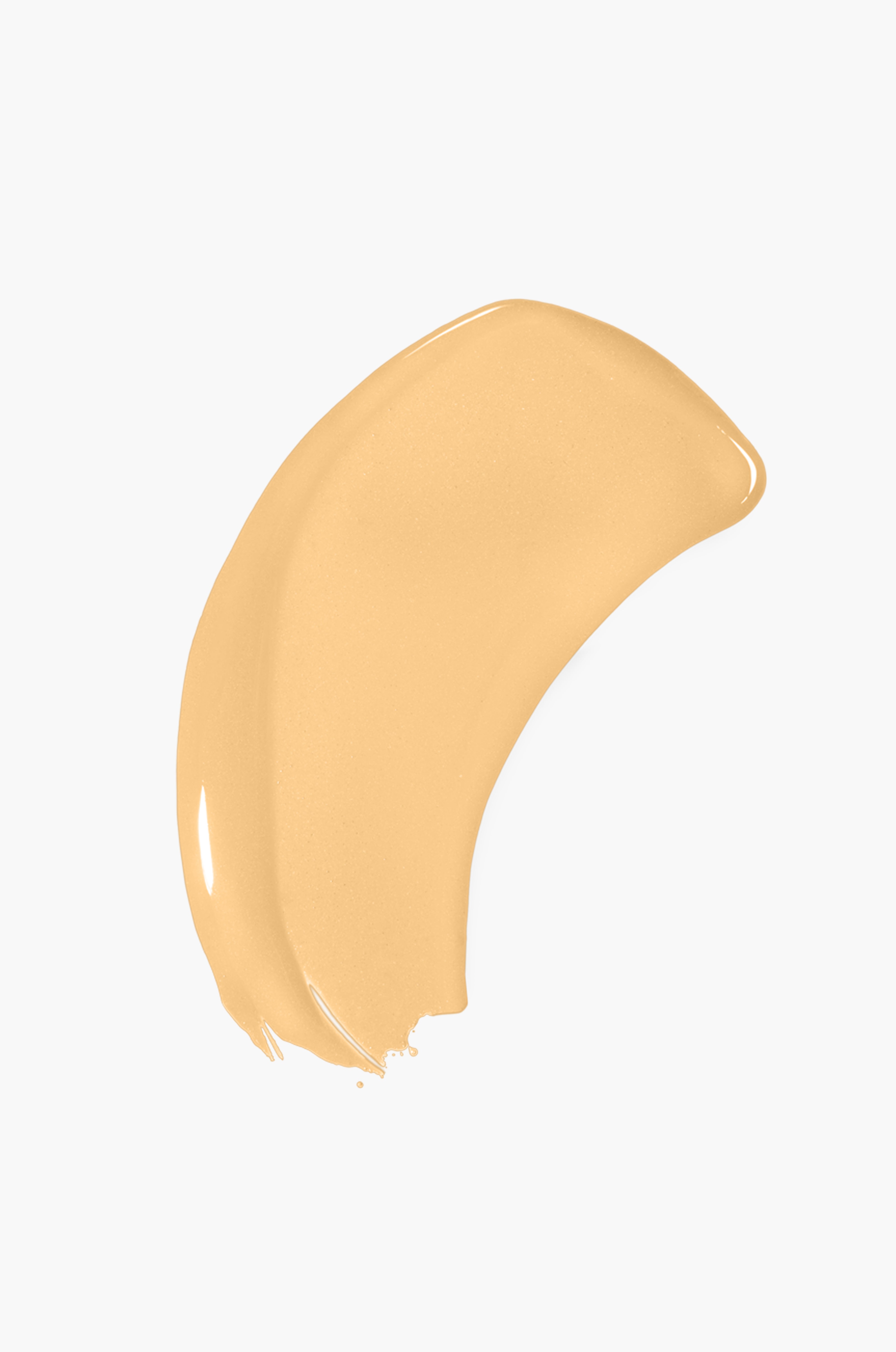 Displays the light w/ warm, neutral undertones smear of Twin Featherweight Foundation 240.