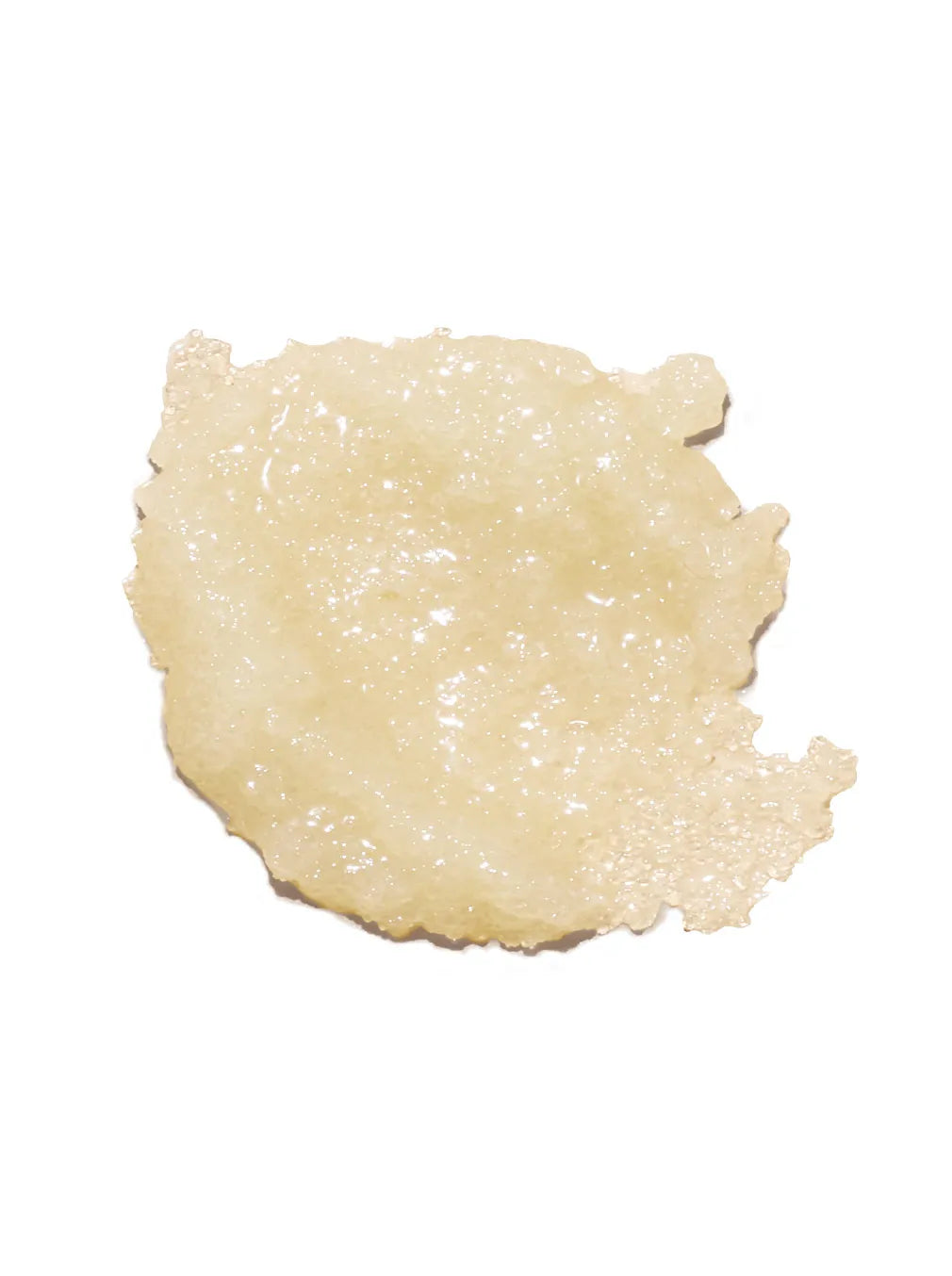 Displays a smear of sugar scrub.